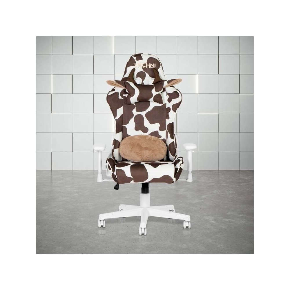 TS85 Brown COW Series Gaming Chair. Picture 4