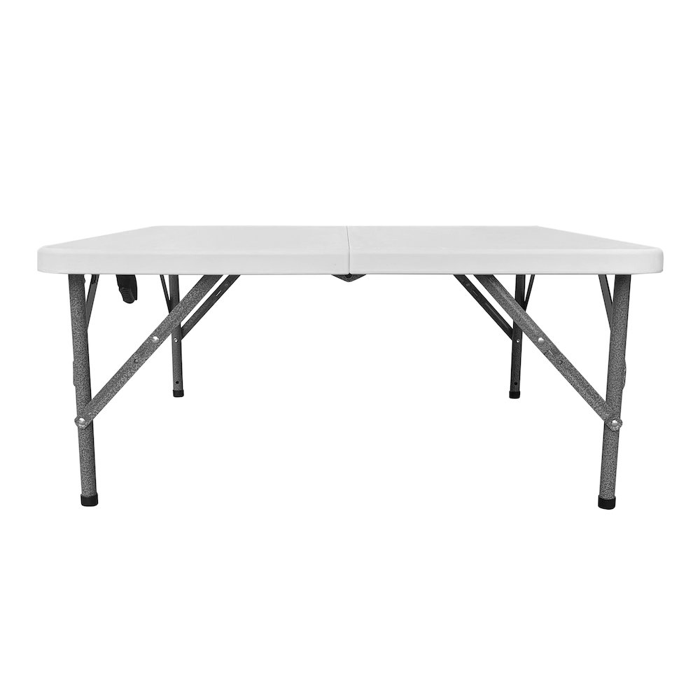 34” Square Folding Table, Height Adjustable Foldable Table. Picture 1