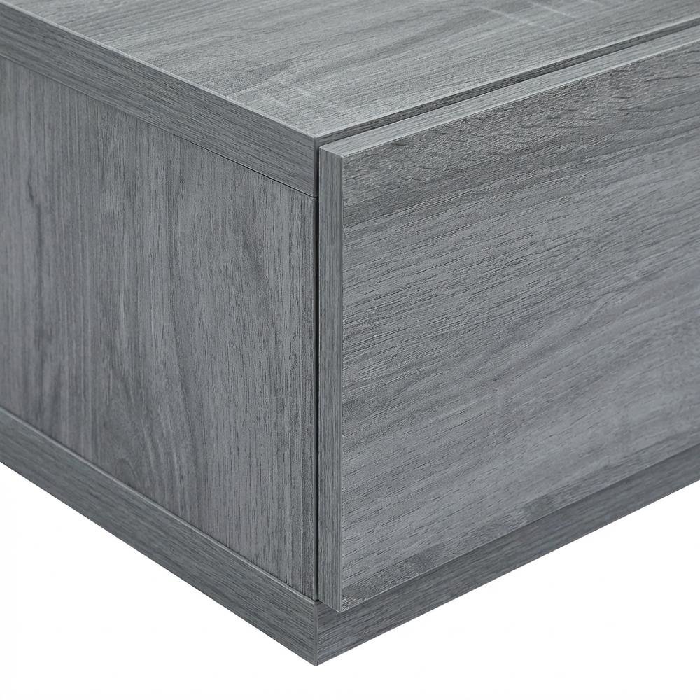 Adjustable TV Stand Console in Black with Sturdy Metal Frame, Cable Management. Picture 5