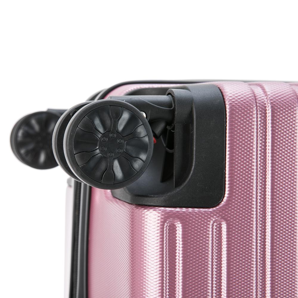 InUSA Deep lightweight hardside spinner 24 inch Rose Gold. Picture 7