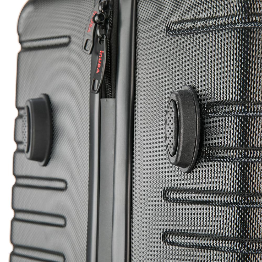 InUSA Deep lightweight hardside spinner 24 inch Black. Picture 5
