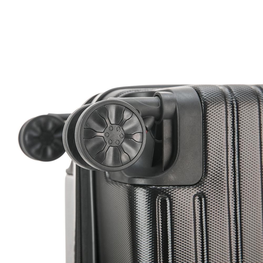 InUSA Deep lightweight hardside spinner 24 inch Black. Picture 7
