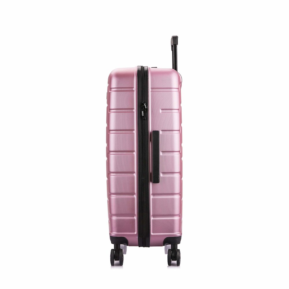 InUSA Trend lightweight hardside spinner 3 piece luggage set  20'',24'', 28'' Rose Gold. Picture 5