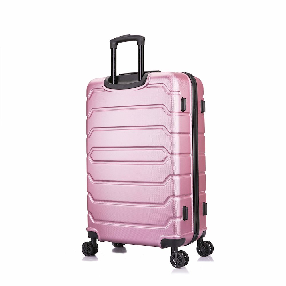 InUSA Trend lightweight hardside spinner 3 piece luggage set  20'',24'', 28'' Rose Gold. Picture 3