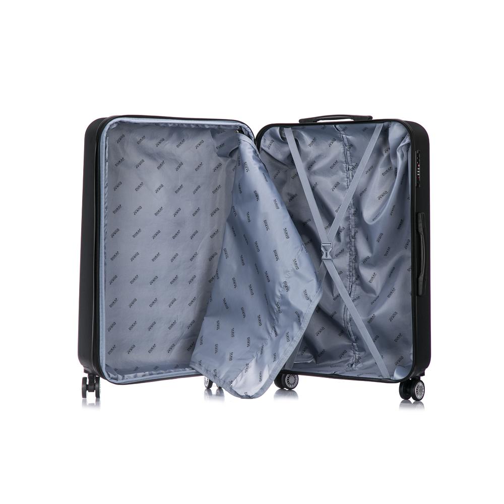 DUKAP Crypto Lightweight Hardside 3 piece set 20''/28''/32'' Black. Picture 4