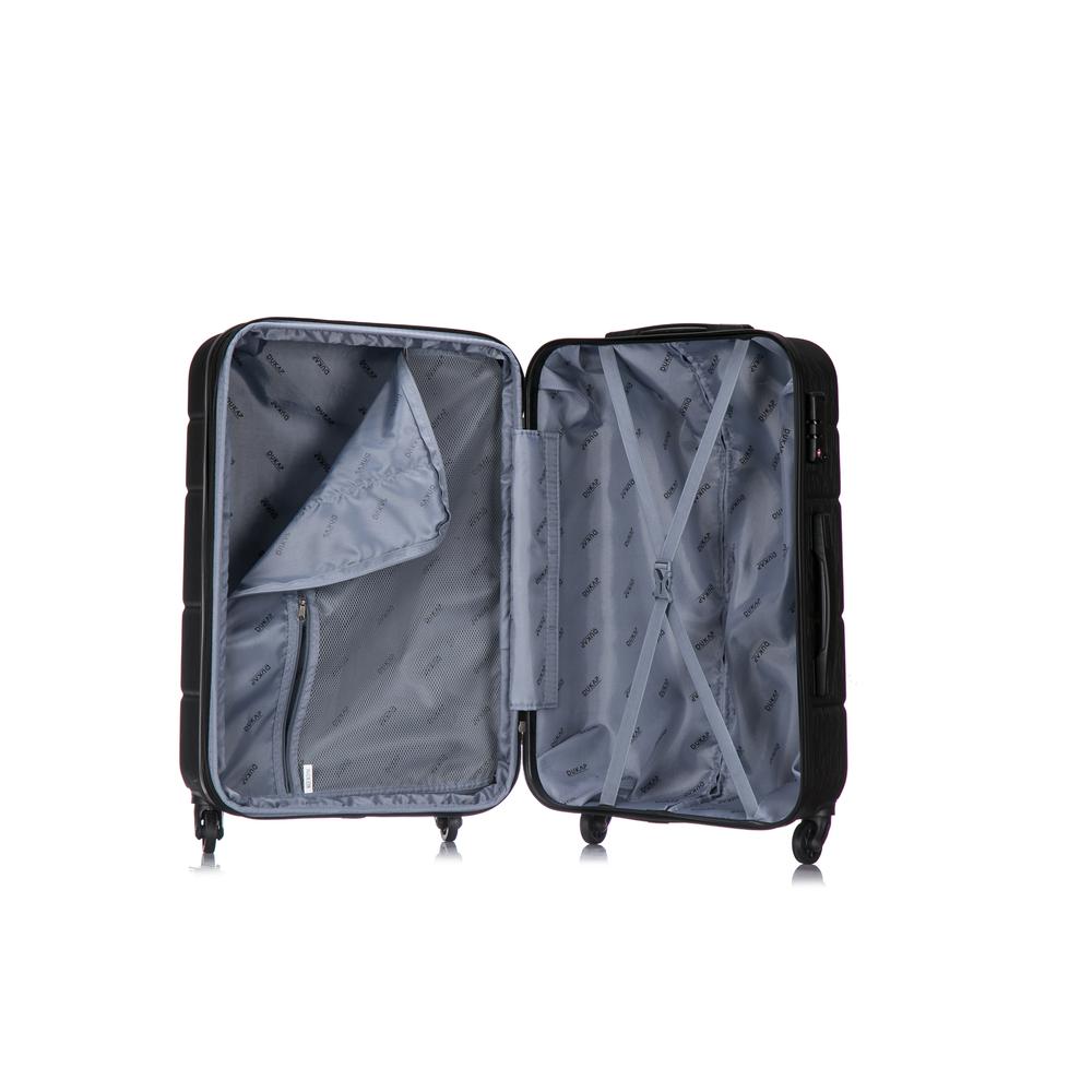 DUKAP Rodez Lightweight Hardside Spinner 24 inch Black. Picture 3