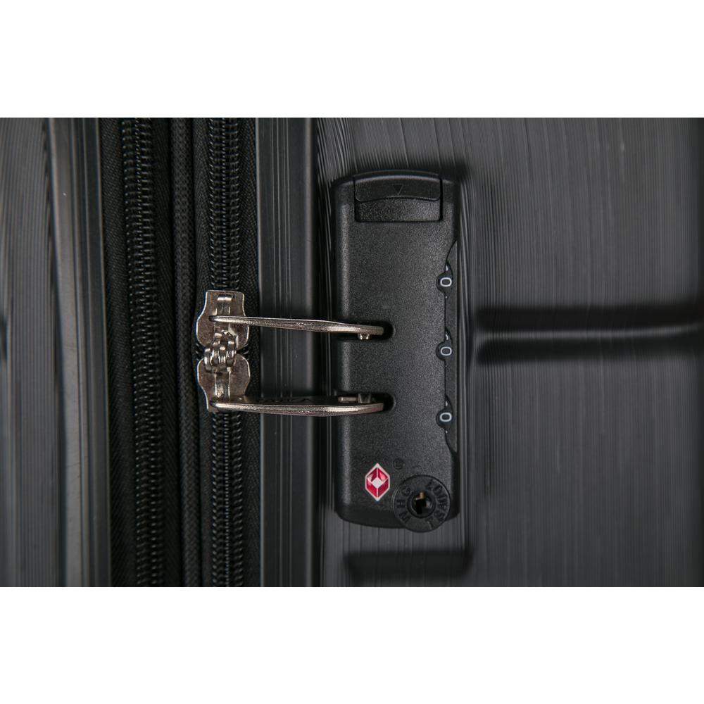 DUKAP Rodez Lightweight Hardside Spinner 24 inch Black. Picture 2