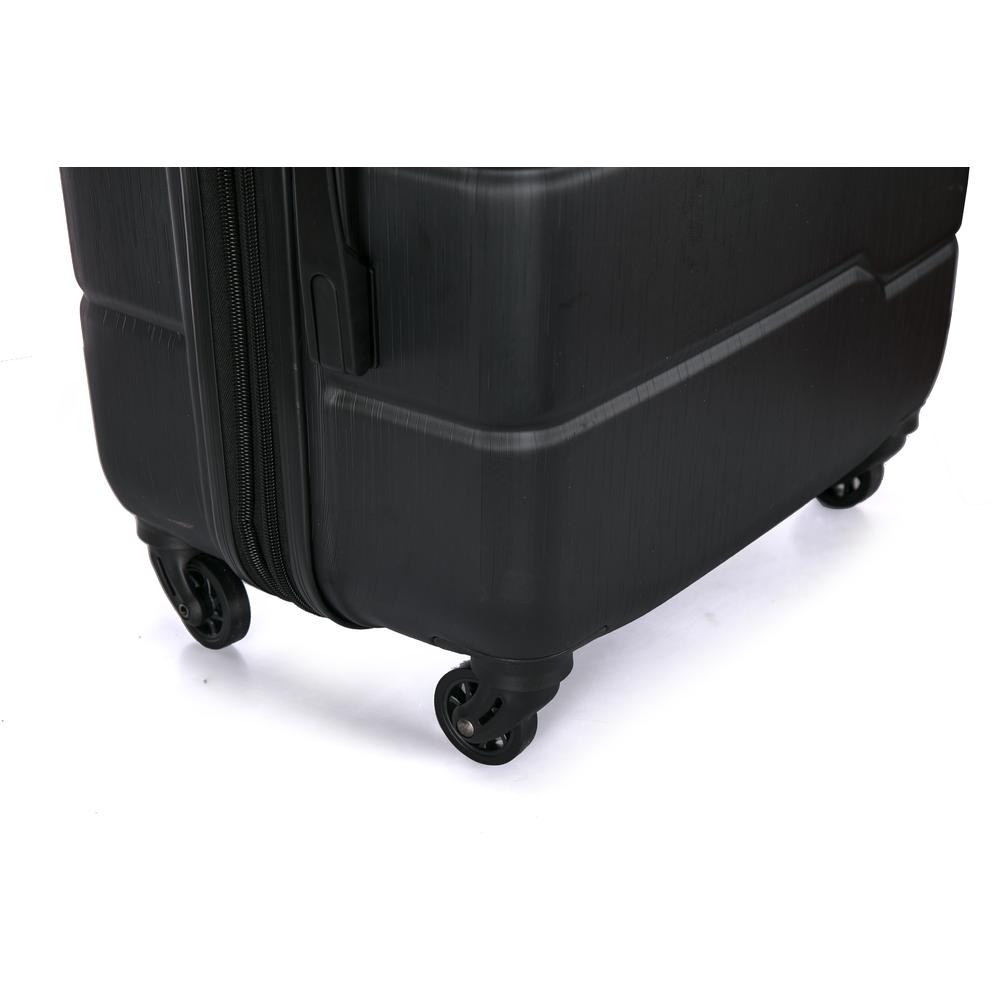 DUKAP Rodez Lightweight Hardside Spinner 24 inch Black. Picture 6