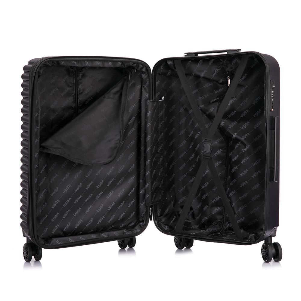 InUSA Ally lightweight hardside spinner 24 inch Navy Blue. Picture 2
