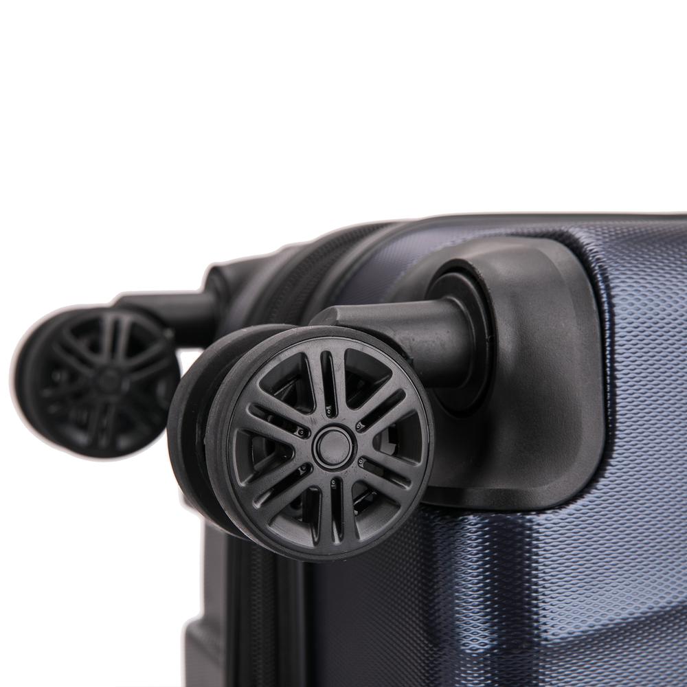 InUSA Ally lightweight hardside spinner 24 inch Navy Blue. Picture 8