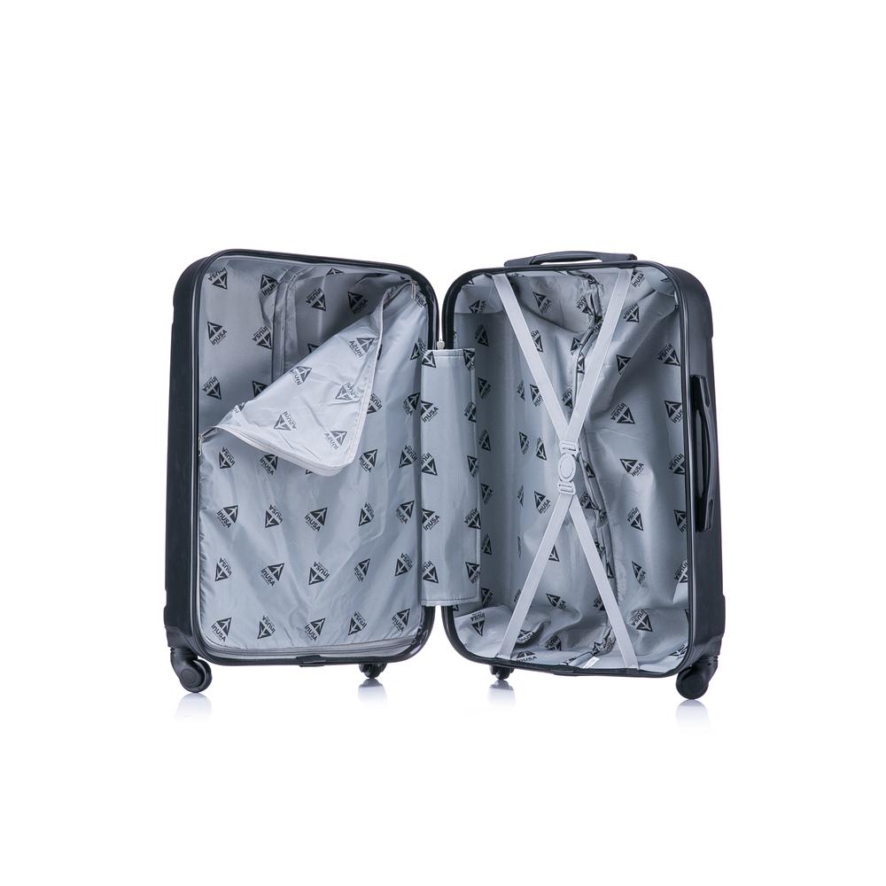 InUSA Pilot lightweight hardside spinner 24 inch Black. Picture 7