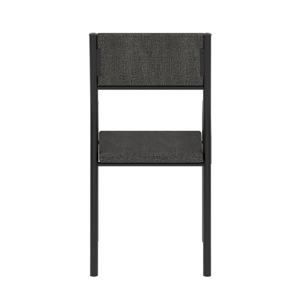 Techni Mobili Office Visiting Chair with metal frame, Black. Picture 20