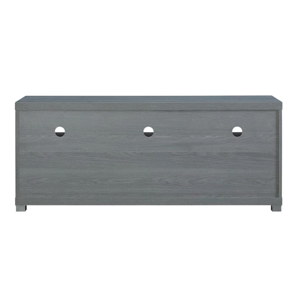 Grey TV Stand for up to 60-inch Screens with Sturdy Construction, Modern Design. Picture 3