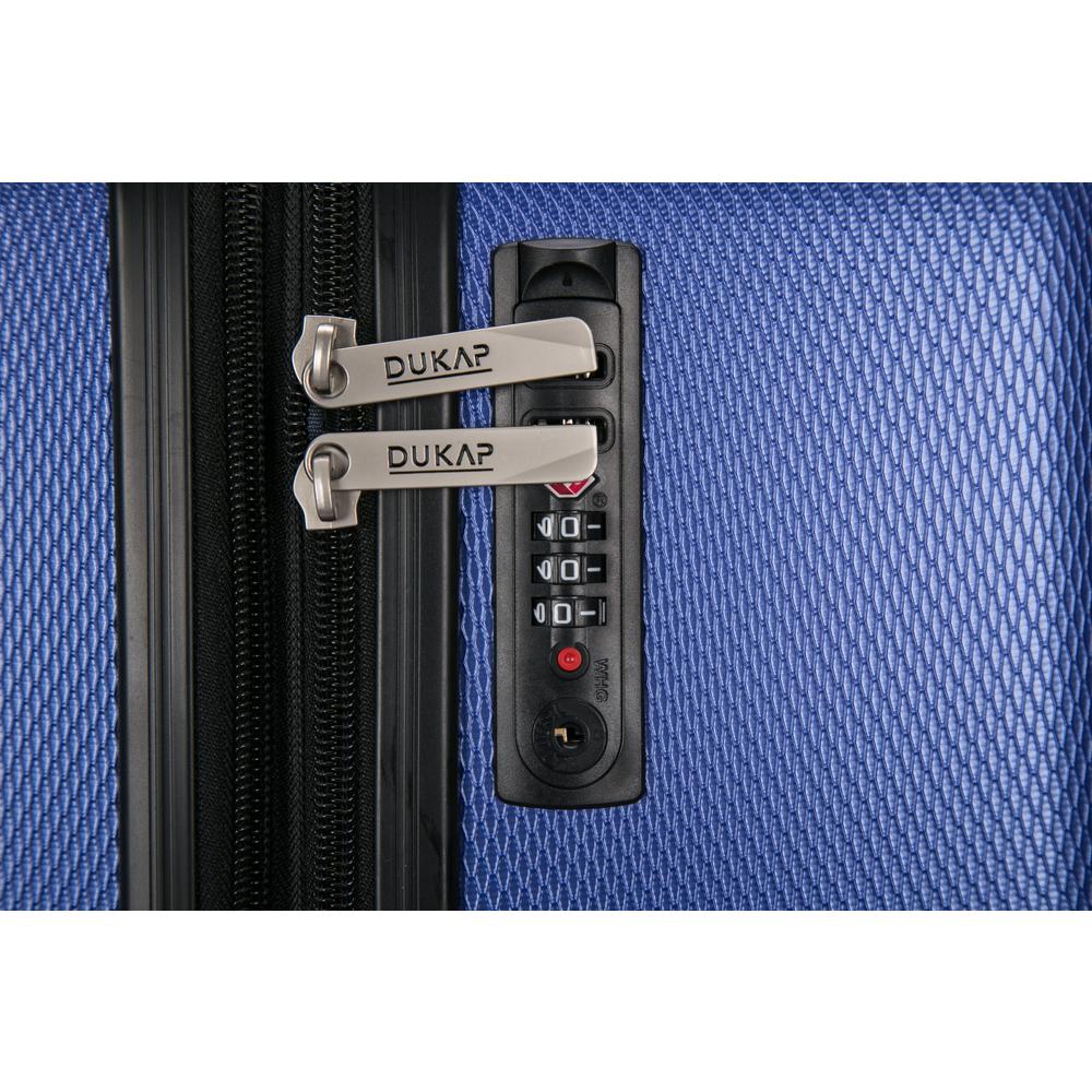 DUKAP Crypto Lightweight Hardside Spinner 32 inch Blue. Picture 1
