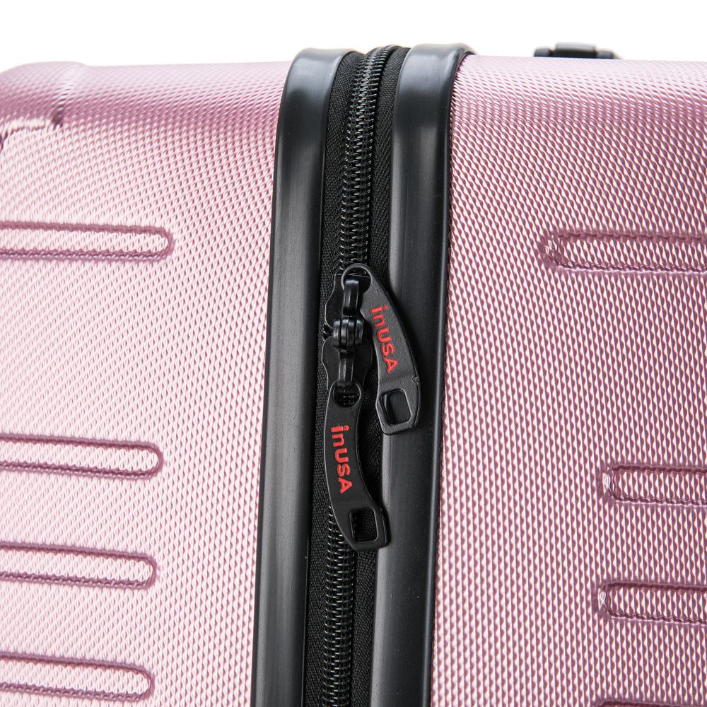 InUSA Deep lightweight hardside spinner 20 inch Rose Gold. Picture 6