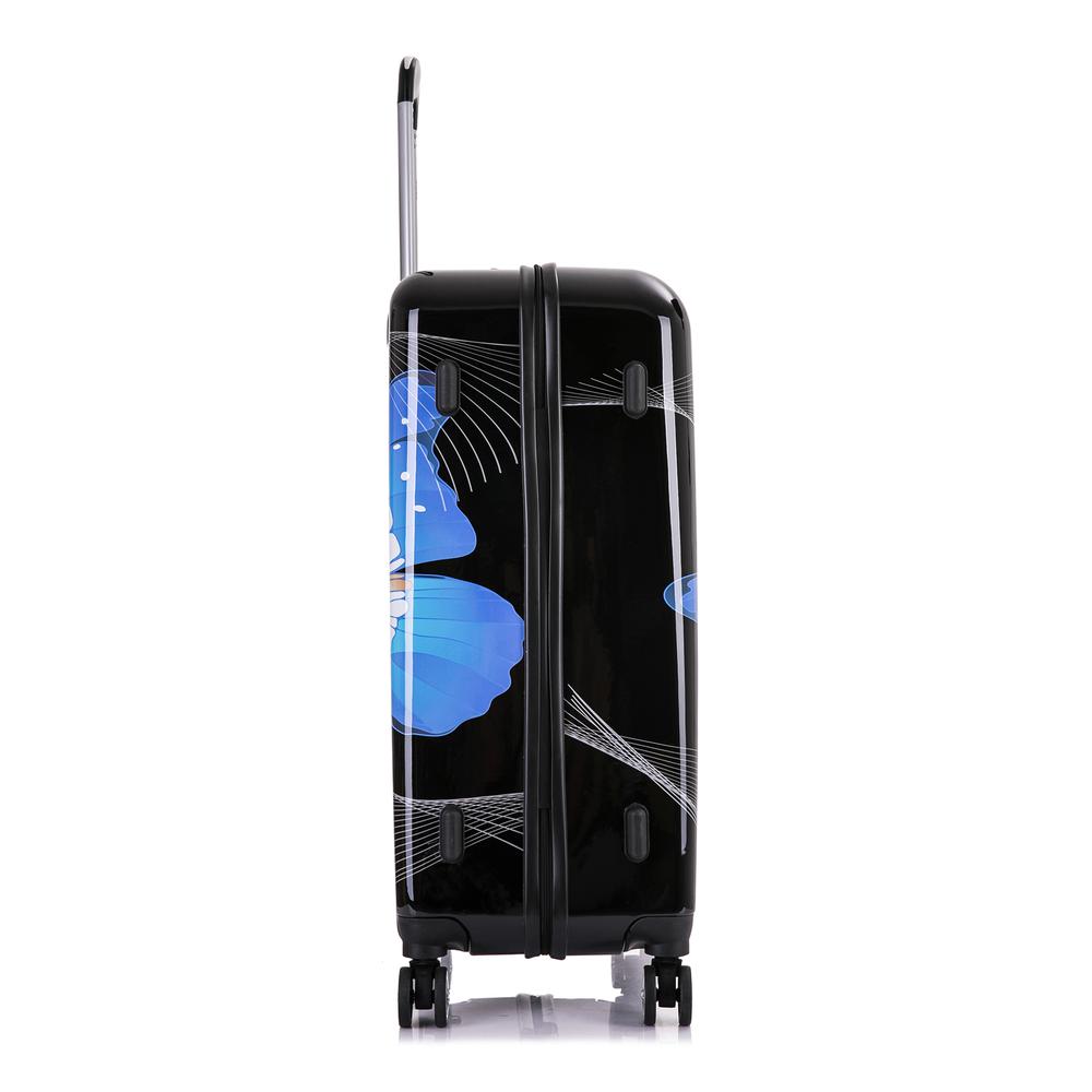 InUSA Prints Lightweight Hardside Spinner 28 inch Black Butterfly. Picture 6