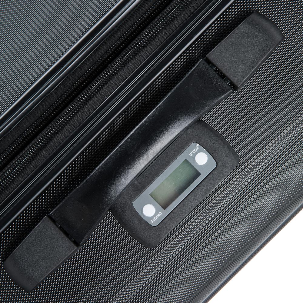 DUKAP Intely Smart Hardside 2 piece set 20''/28'' with USB and integrated weight scale - Black. Picture 1