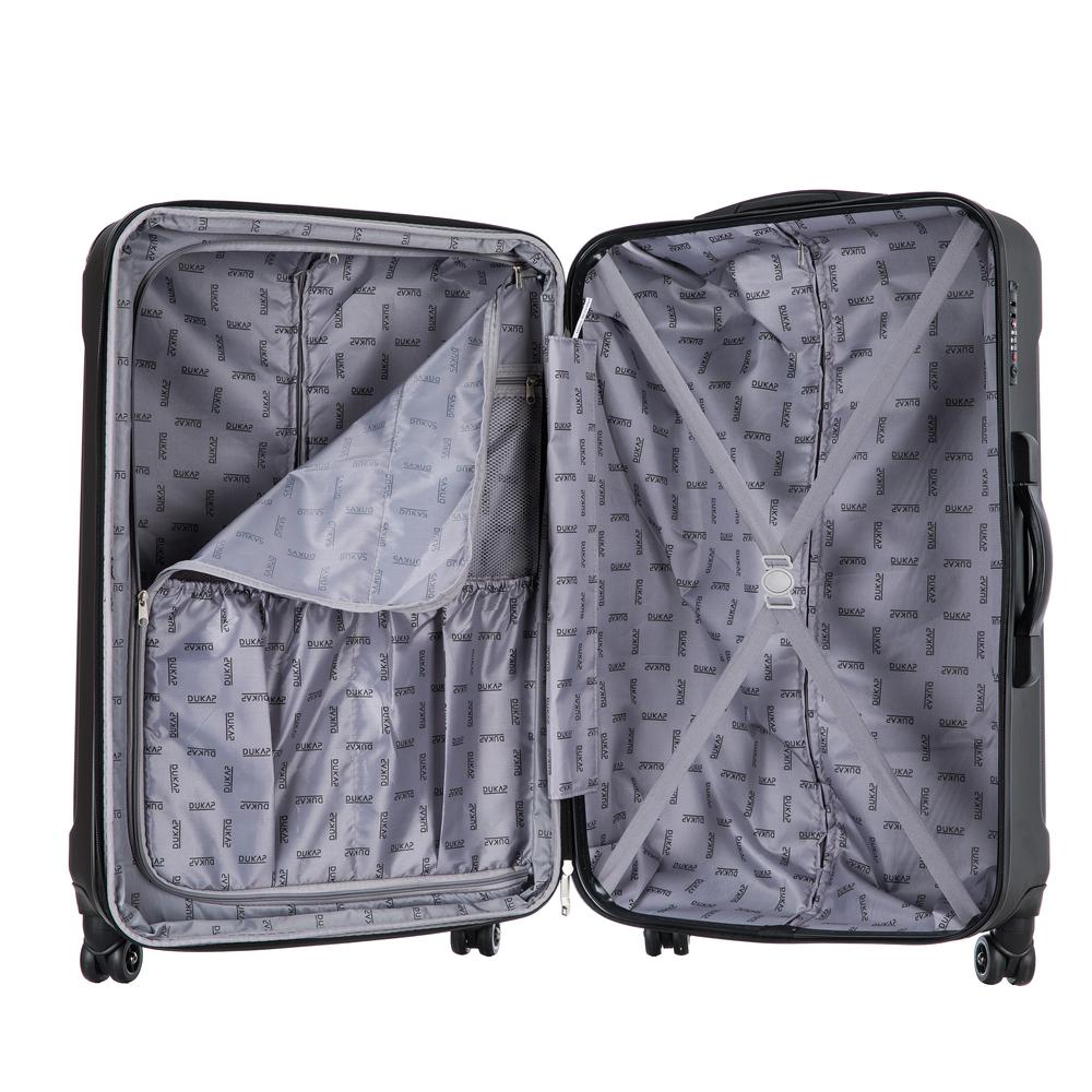 DUKAP Intely Smart Hardside 2 piece set 20''/28'' with USB and integrated weight scale - Black. Picture 10