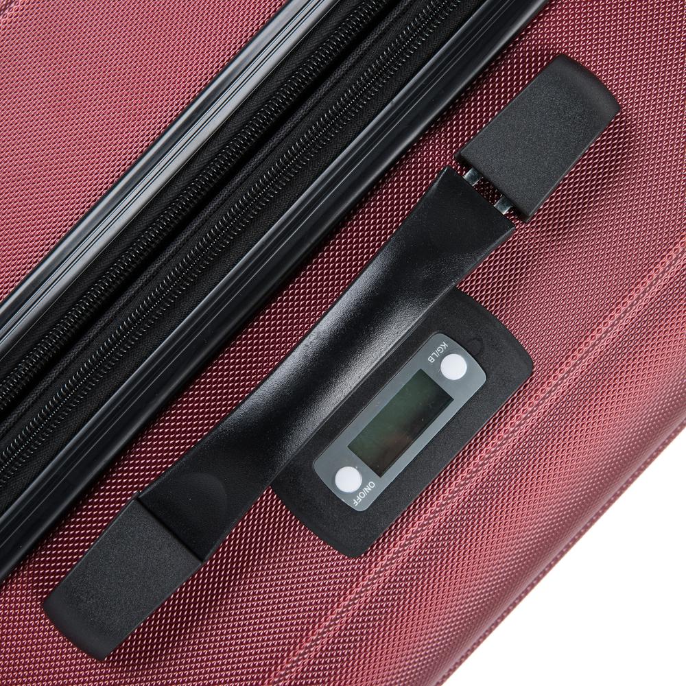 DUKAP Intely Smart Hardside 2 piece set 20''/28'' with USB and integrated weight scale - Wine. Picture 5