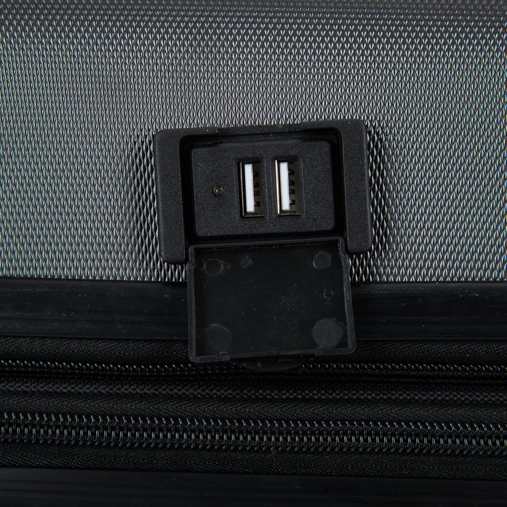 DUKAP Intely Smart Hardside 2 piece set 20''/28'' with USB and integrated weight scale - Grey. Picture 1