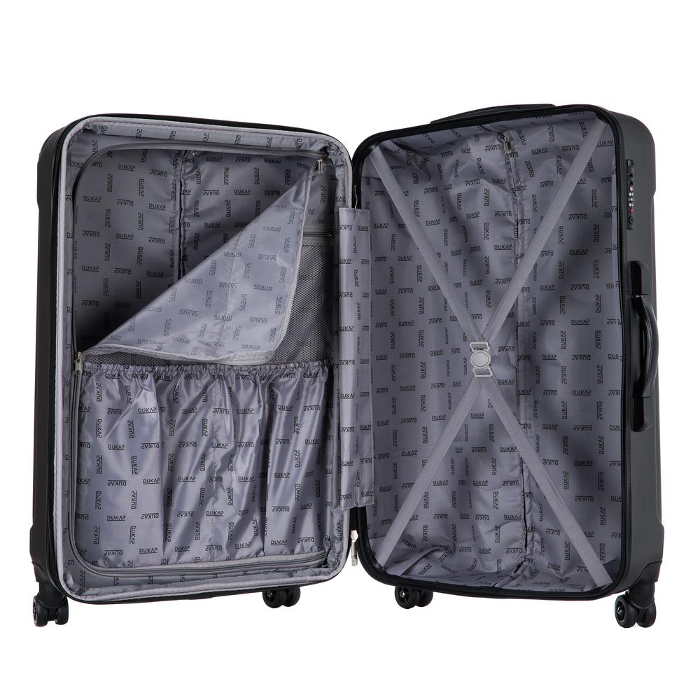 DUKAP Intely Smart Hardside 2 piece set 20''/28'' with USB and integrated weight scale - Grey. Picture 13