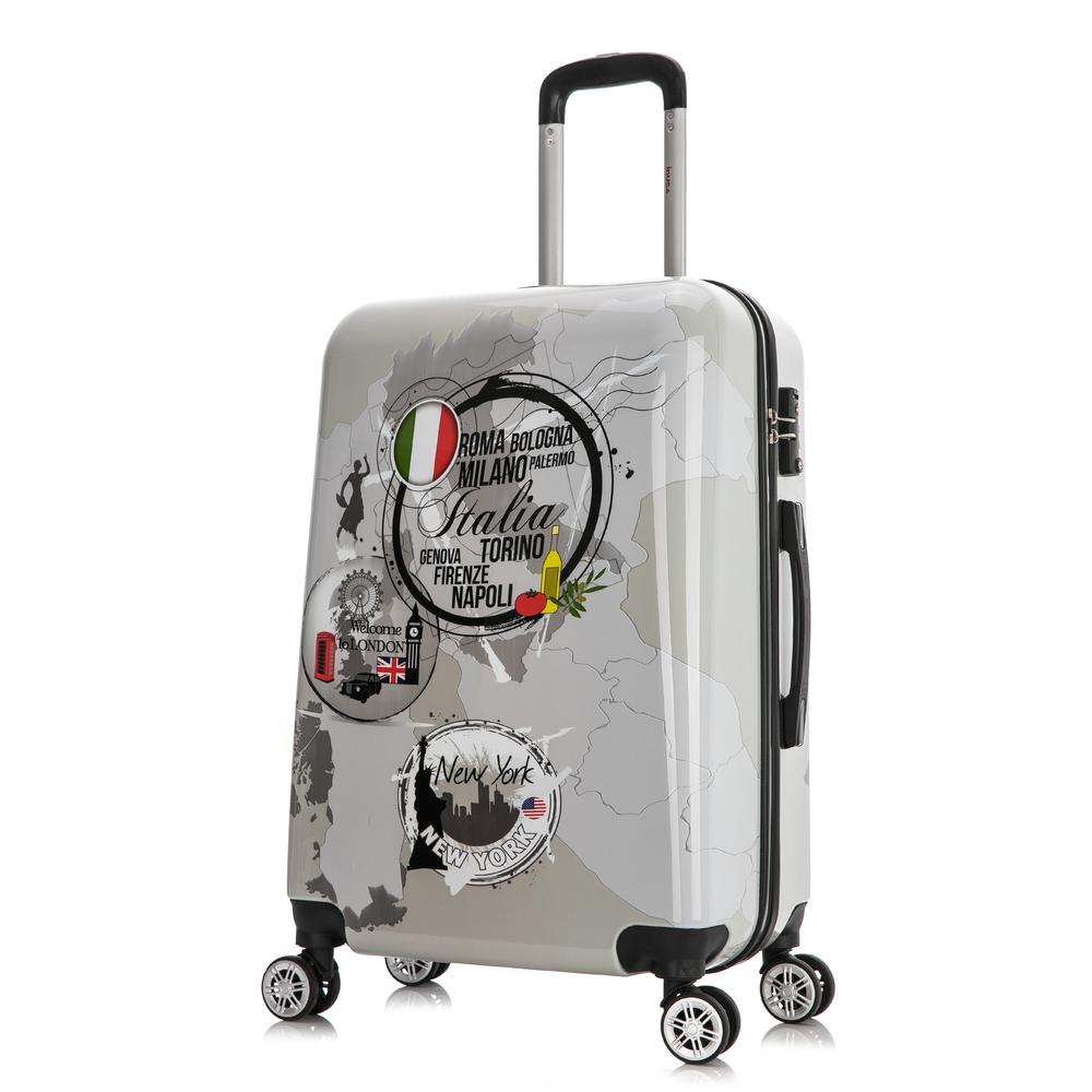 InUSA Prints Lightweight Hardside Spinner 24 inch World. Picture 2