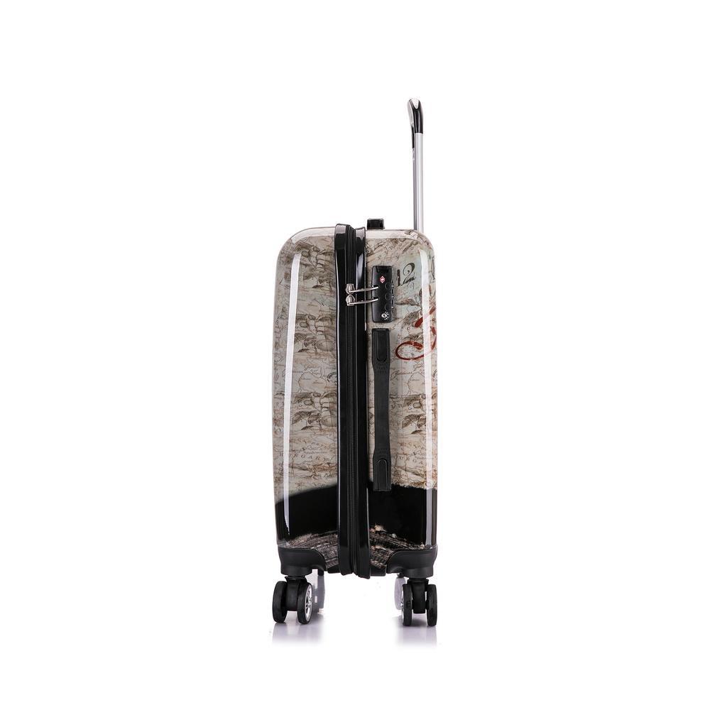 InUSA Prints Lightweight Hardside Spinner 20 inch Paris. Picture 3