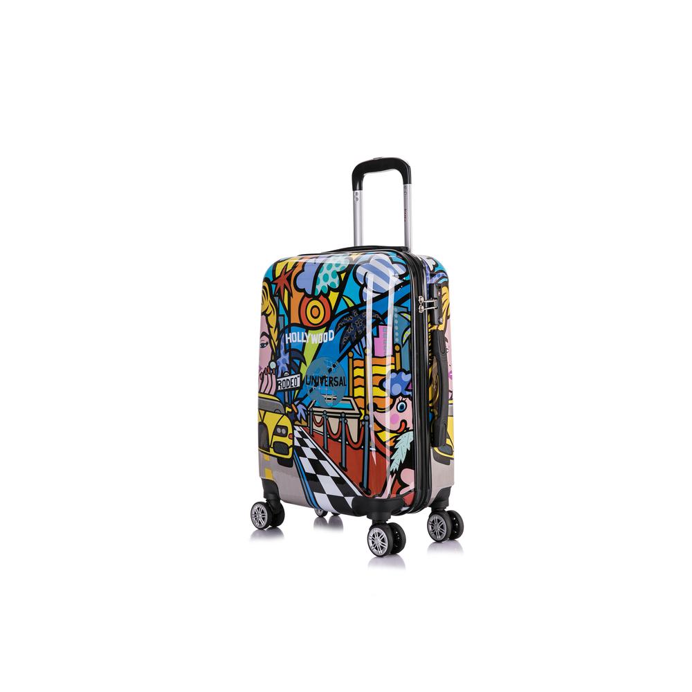 InUSA Prints Lightweight Hardside Spinner 20 inch Hollywood. Picture 1