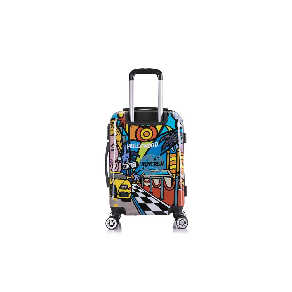 InUSA Prints Lightweight Hardside Spinner 20 inch Hollywood. Picture 3