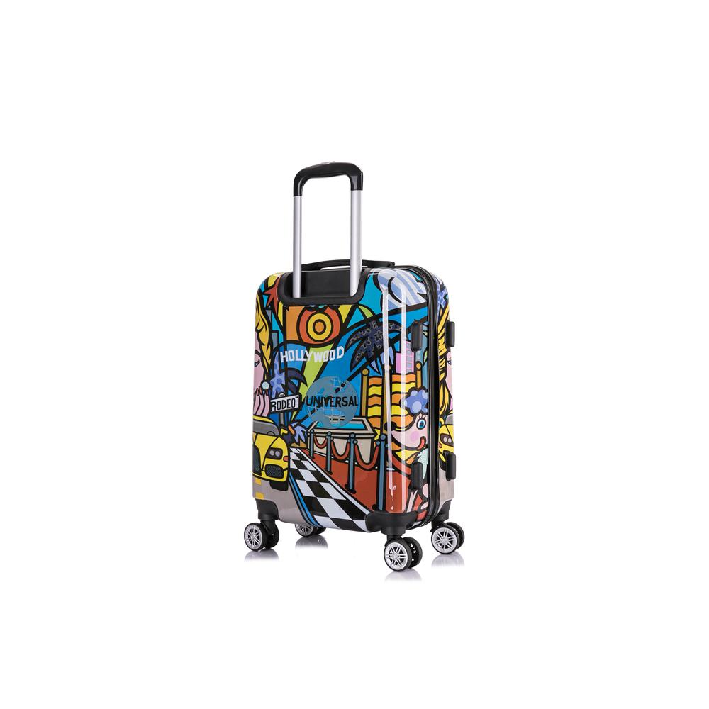 InUSA Prints Lightweight Hardside Spinner 20 inch Hollywood. Picture 4