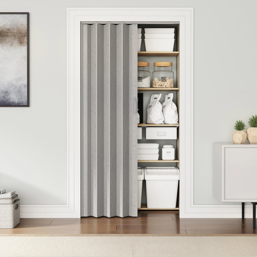 32 W PVC Foldable Accordion Doors or Privacy Room Divider for Internal Use. Picture 7