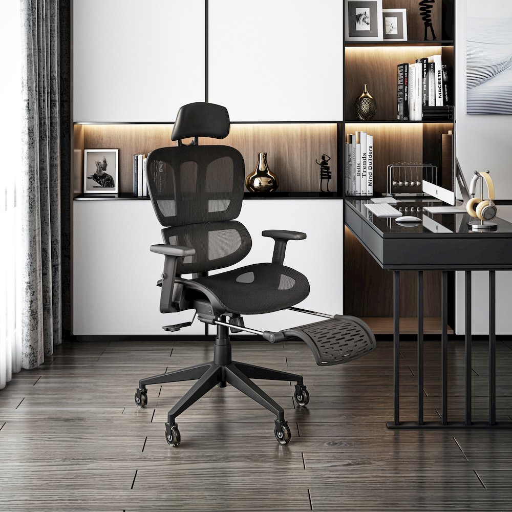 Reclining Ergonomic Chair with Lumbar Support – Office or Gaming Chair. Picture 7