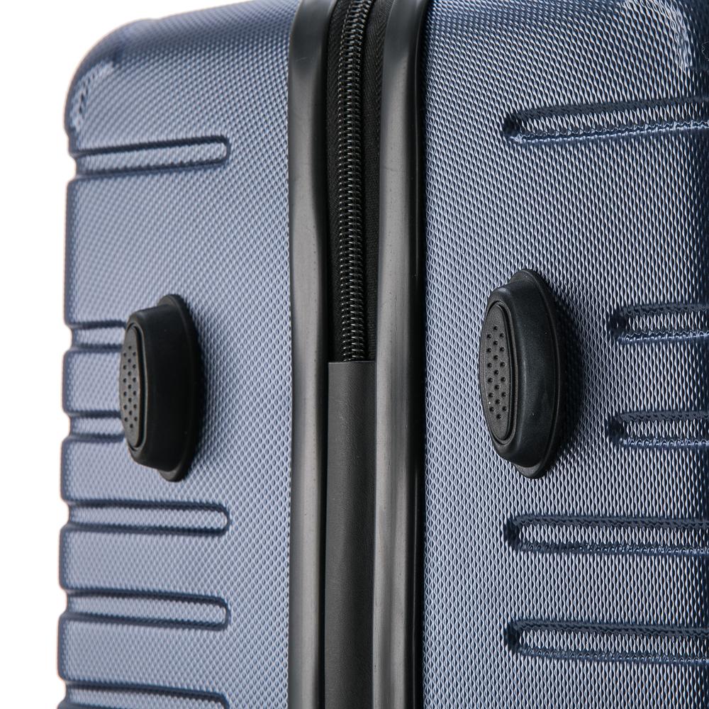InUSA Deep lightweight hardside spinner 3 piece luggage set  20'',24'', 28'' Blue. Picture 2