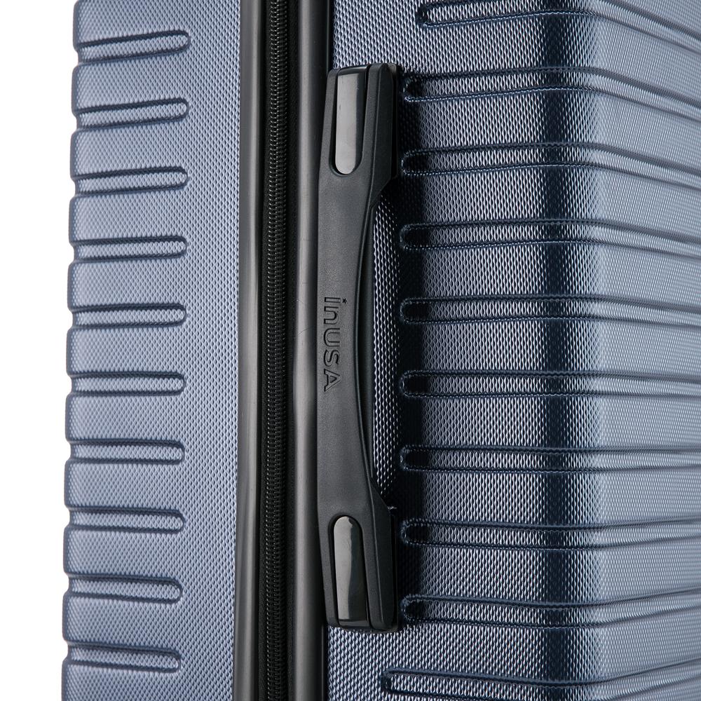 InUSA Deep lightweight hardside spinner 3 piece luggage set  20'',24'', 28'' Blue. Picture 3