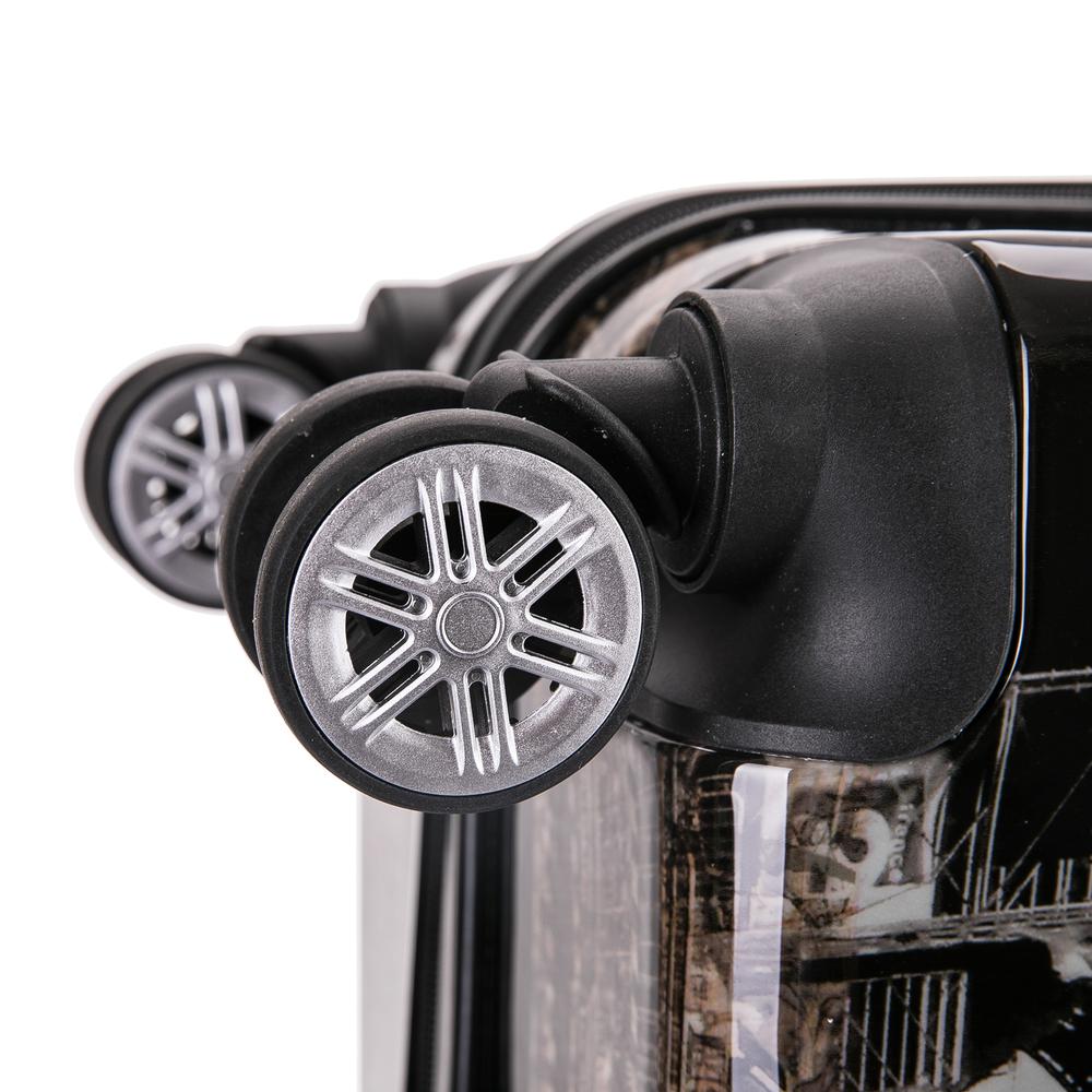 InUSA Prints Lightweight Hardside Spinner 3 Piece Set 20'',24'',28'' Paris. Picture 9
