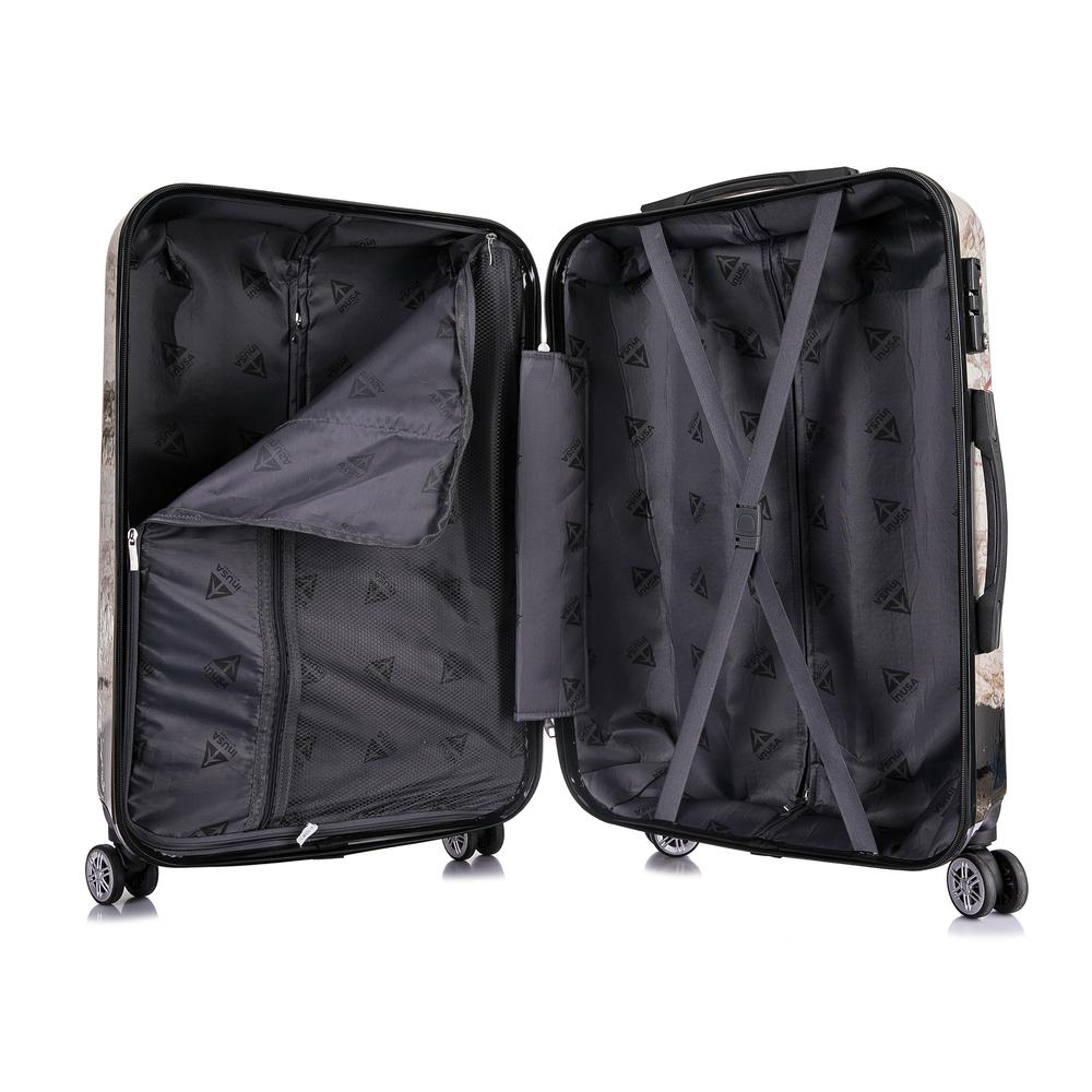 InUSA Prints Lightweight Hardside Spinner 3 Piece Set 20'',24'',28'' Paris. Picture 10