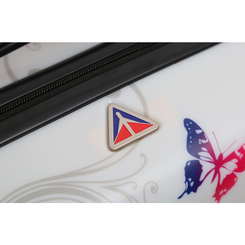 InUSA Prints Lightweight Hardside Spinner 3 Piece Set 20'',24'',28'' Butterfly. Picture 5