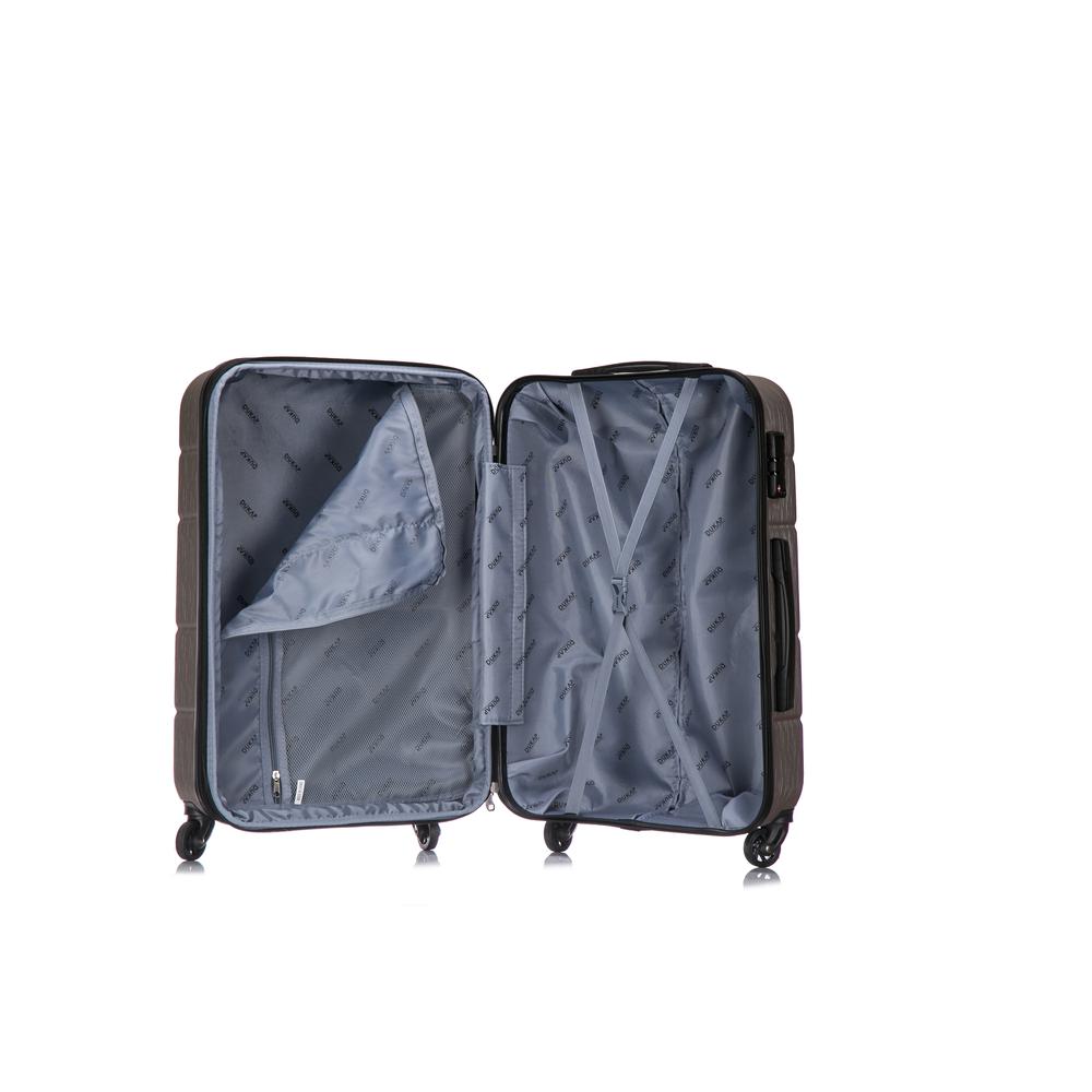 DUKAP Rodez Lightweight Hardside 3 piece set 20''/24''/28'' Silver. Picture 1