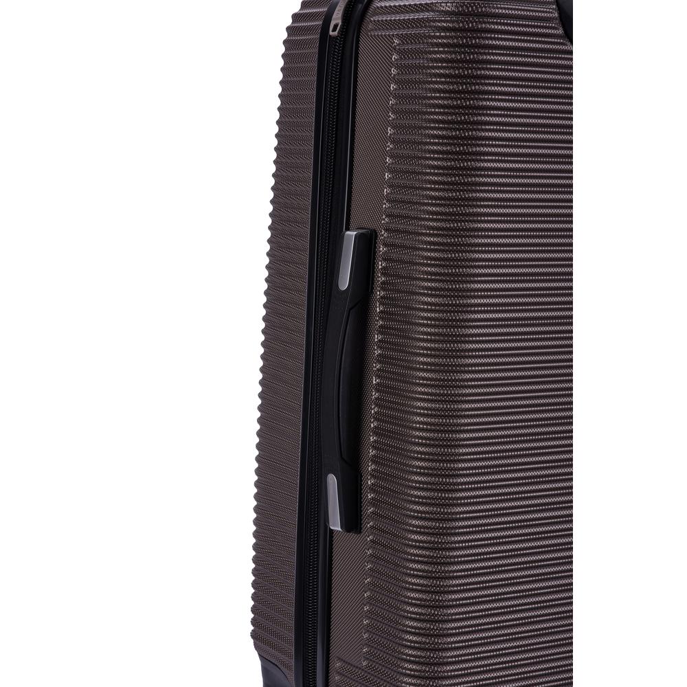 InUSA Royal lightweight hardside spinner 3 piece Set 20", 24", 28" Brown. Picture 1