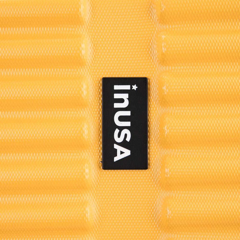 InUSA Ally lightweight hardside spinner 24 inch Mustard. Picture 6