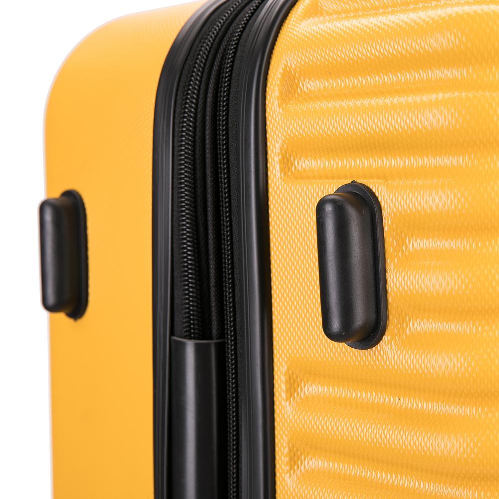 InUSA Ally lightweight hardside spinner 24 inch Mustard. Picture 7