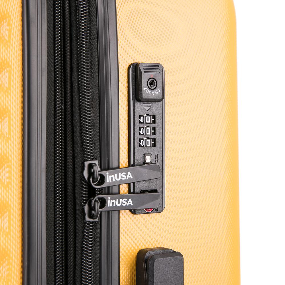 InUSA Ally lightweight hardside spinner 24 inch Mustard. Picture 9