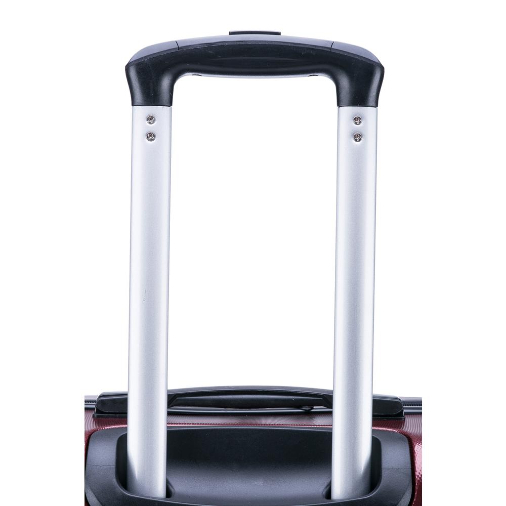 InUSA Pilot lightweight hardside spinner 3 piece Set 20”, 24", 28" Wine. Picture 6