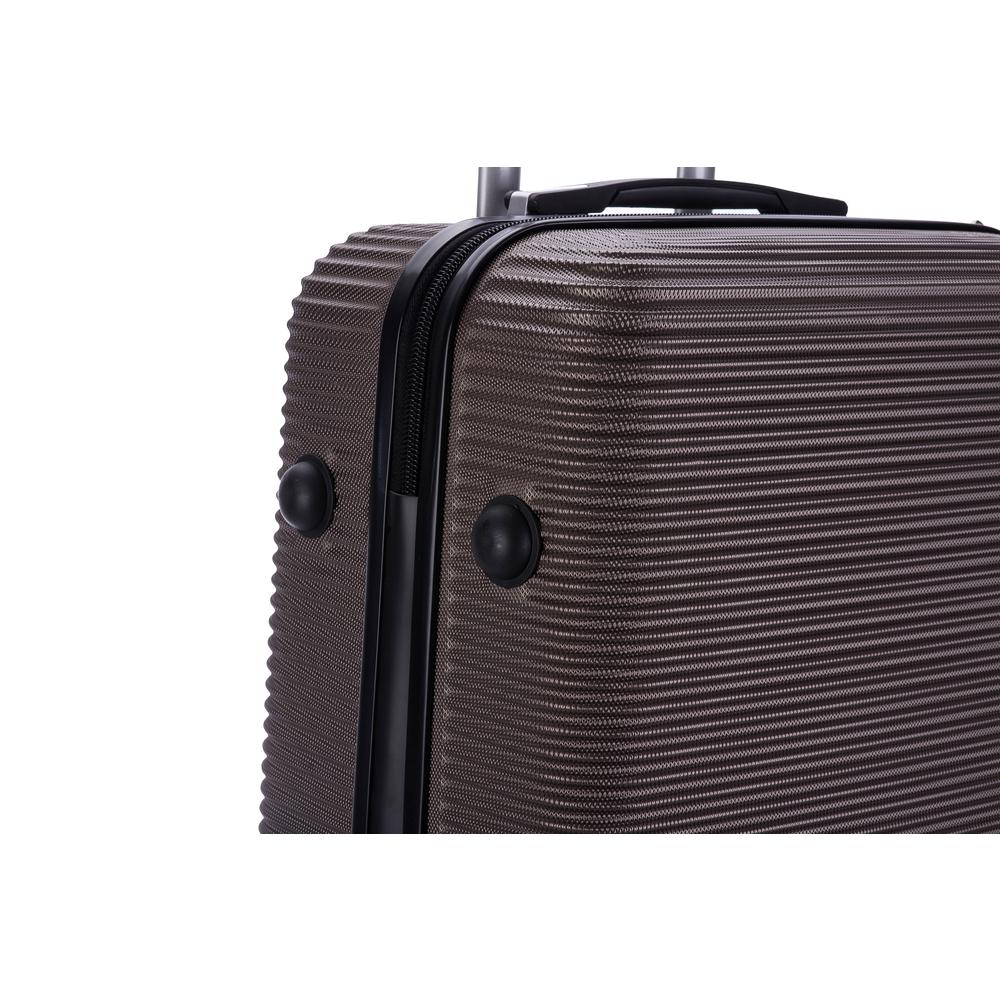 InUSA Royal lightweight hardside spinner 3 piece Set 20", 24", 28" Brown. Picture 6