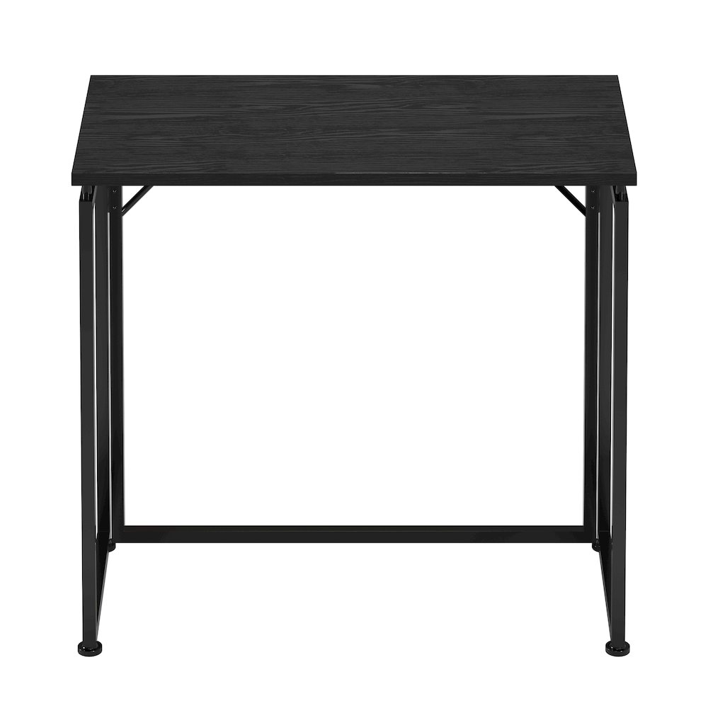 31.5” Folding Desk for Small Spaces, No Assembly Required, Black. Picture 5
