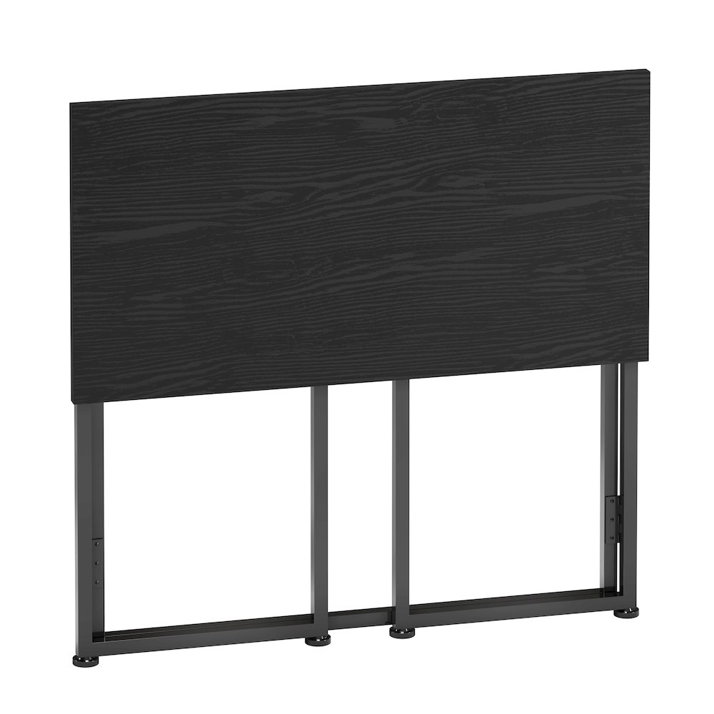 31.5” Folding Desk for Small Spaces, No Assembly Required, Black. Picture 4