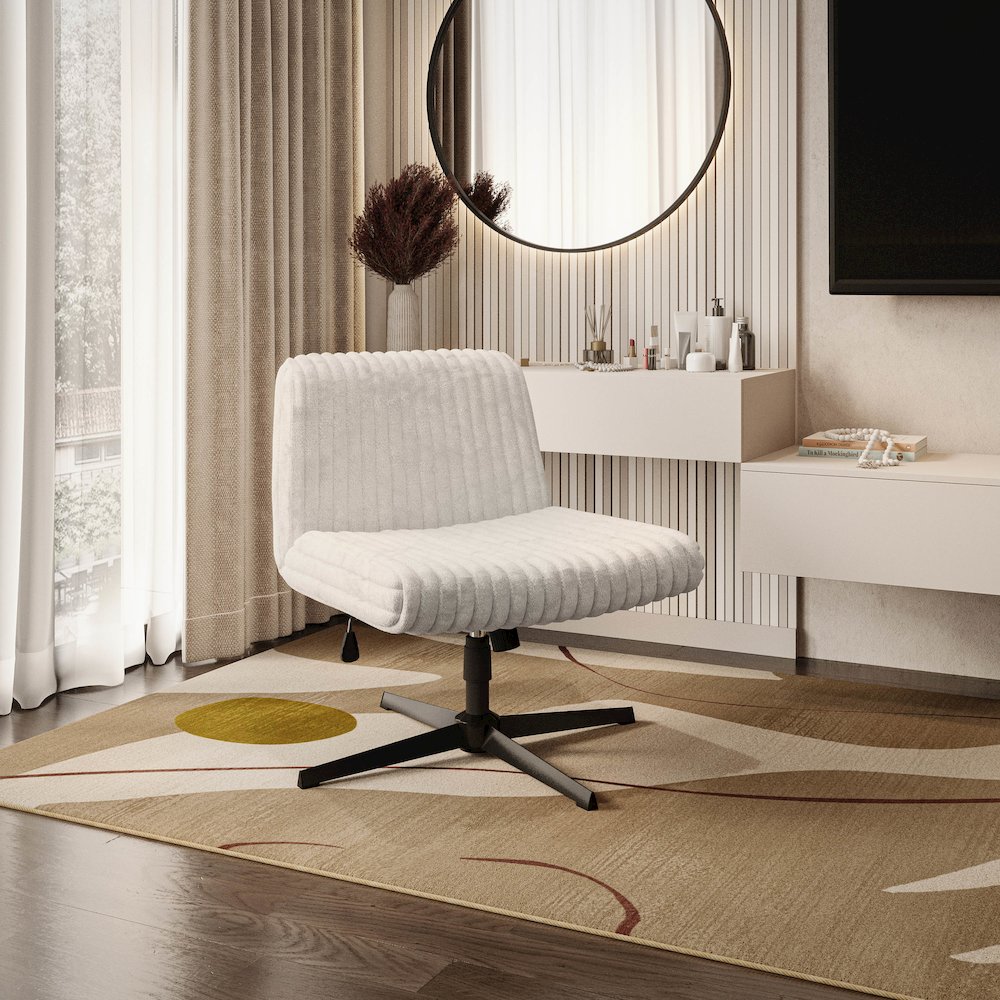 Techni Mobili Criss Cross Chair - Extra Wide Home or Office Chair. Picture 9