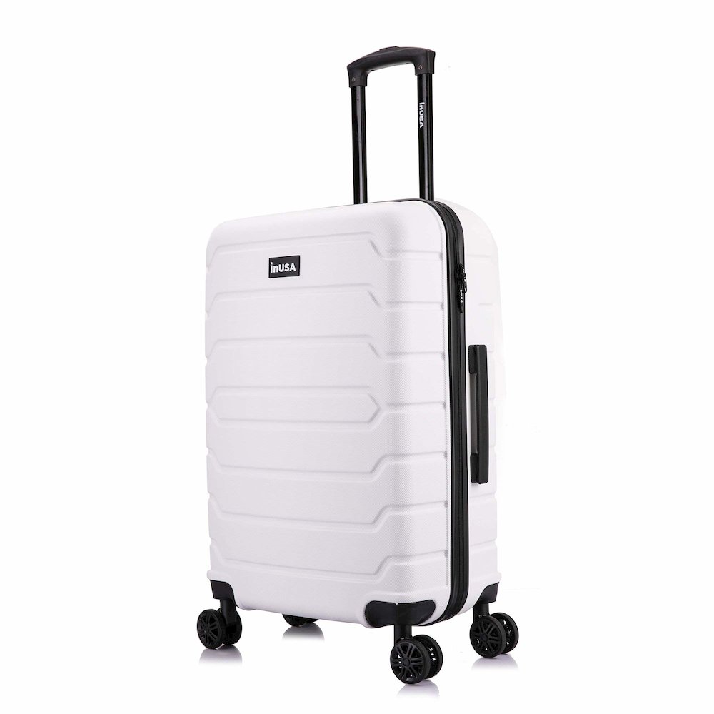 InUSA Trend lightweight hardside spinner 24 inch White. Picture 1