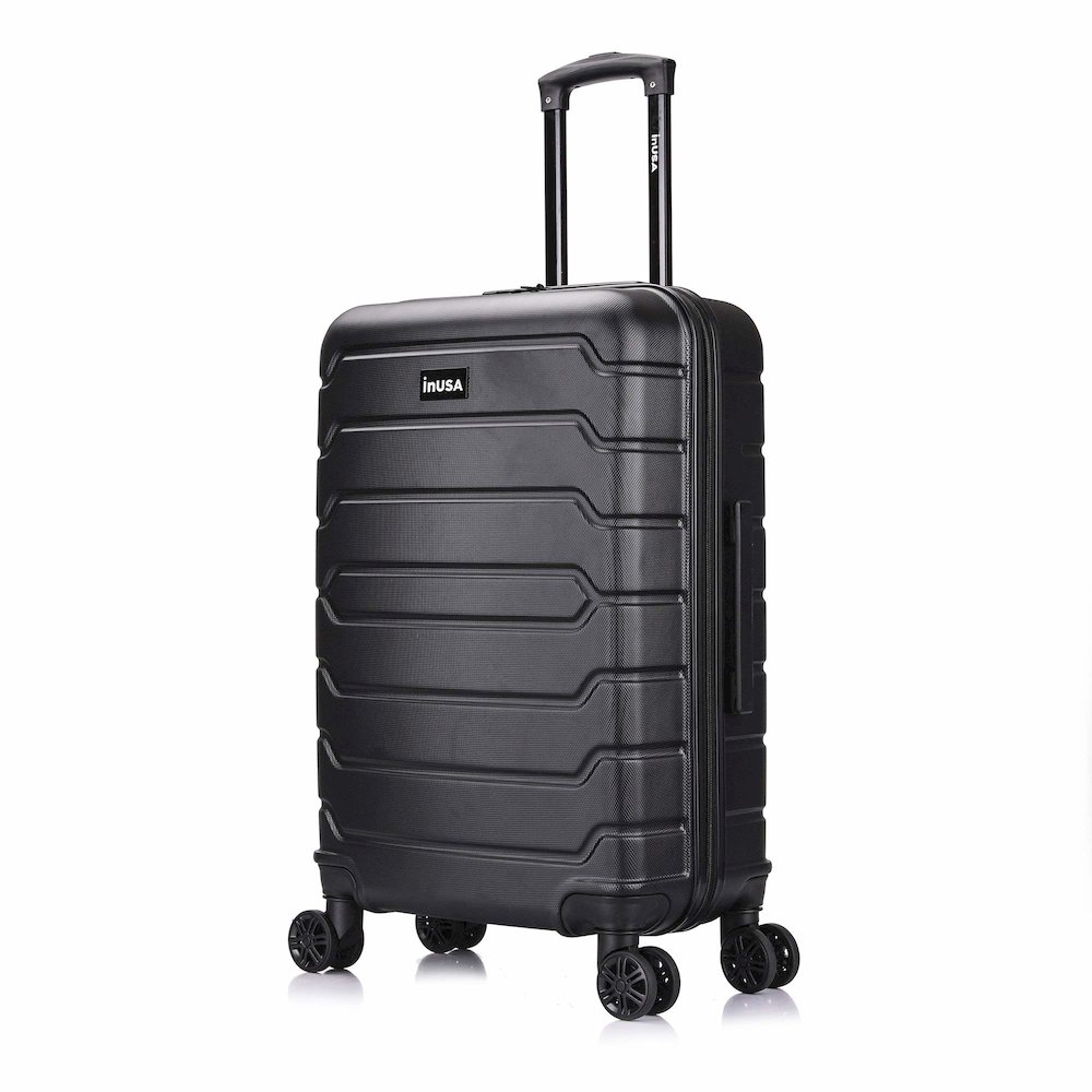 InUSA Trend lightweight hardside spinner 24 inch Black. Picture 1