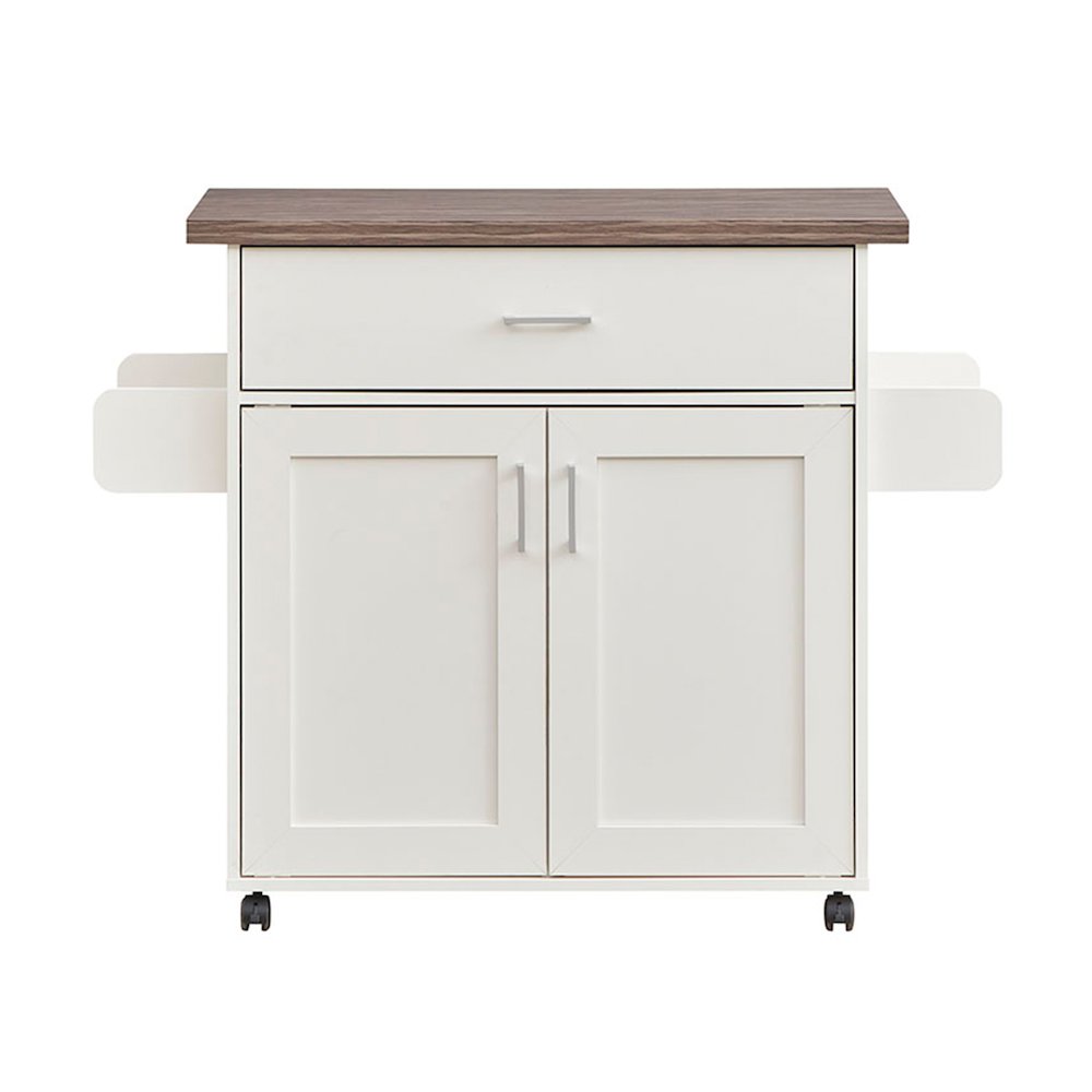 Techni Home Deluxe Mobile Kitchen Island Cart with Water Resistant Top. Picture 2